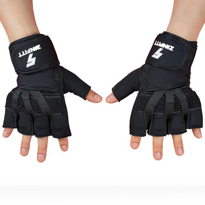 Boxing Hand Wraps Inner Gloves Men Women, Quick 45cm Long Wrist Straps, Elasticated Padded Fist Under Mitts Protection, Muay Thai MMA Kickboxing