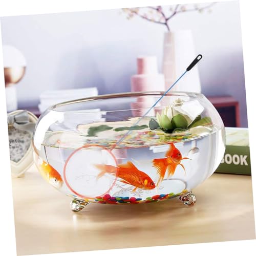 Toyvian Portable Fishing Net Dense Mesh Fish Tank Net for Easy Catching Fish and Shrimp Compact and Lightweight