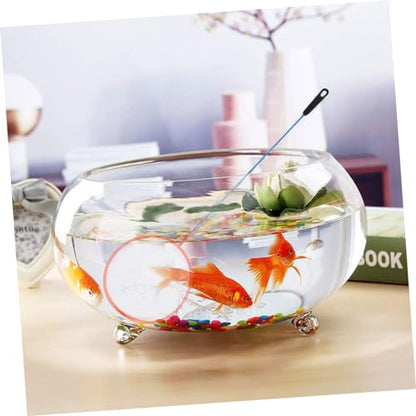 Toyvian Portable Fishing Net Dense Mesh Fish Tank Net for Easy Catching Fish and Shrimp Compact and Lightweight