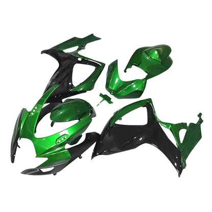 ABS Plastics Fairings Kit Fit for Suzuki 2006 2007 GSXR600 GSXR750 K6 06 07 Injection Mold Bodywork Green Black Body Kits - size: Style 29