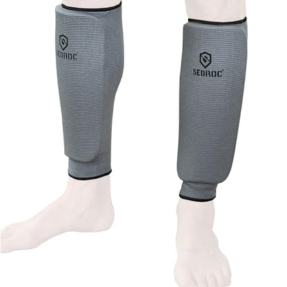 Sedroc Elite Padded Shin Guards for Youth, Kids and Adults - size: X-Small