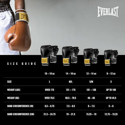Everlast Everlast Classic Training Glove - color: BLACK, size: 14OZ