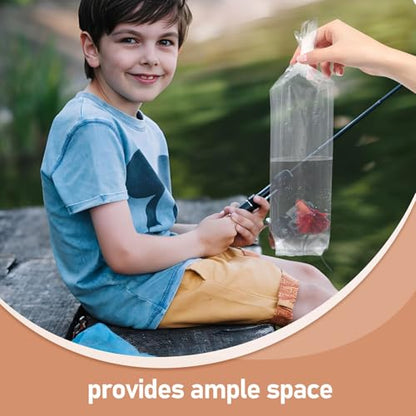 ABOOFAN 50pcs Thick Plastic Fish Bags for Live Fish Transport 6x34cm Aquarium Shipping Pouches Leak-resistant Transport Bags for Outdoor and Indoor Use