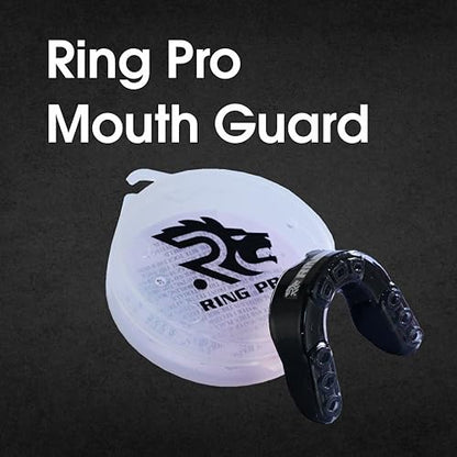 Mouth Guard for Boxing, MMA, Football, Basketball, Hockey, and All Contact Sports, Custom Fit for Adults and Youth, Teeth and Gum Protection - color: Black
