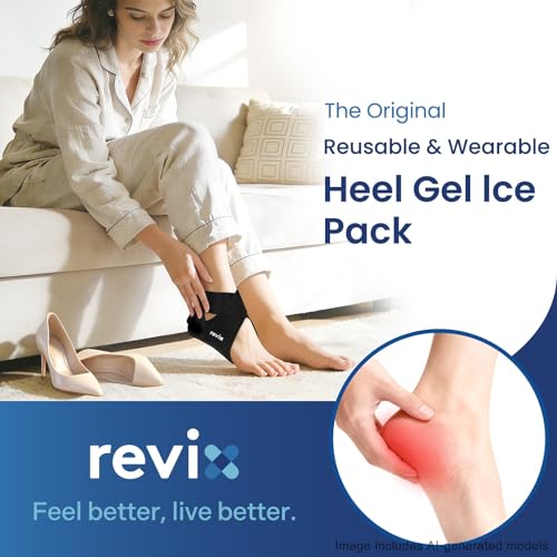 REVIX Heel Ice Pack Wrap for Plantar Fasciitis & Achilles Tendonitis, Gel - style: 1 Pack