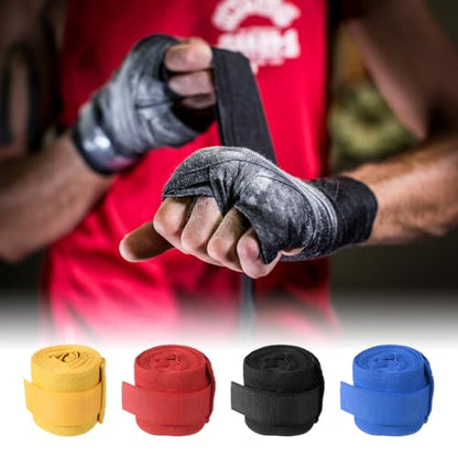 PATIKIL Boxing Hand Wraps Length Elastic Boxing Wraps - color: Black, size: 98 Inch/197 Inch