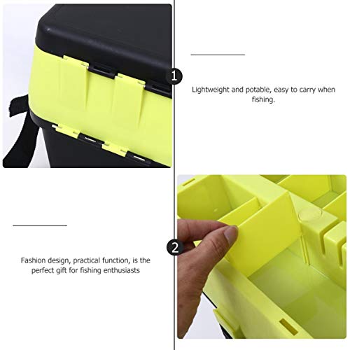 Fishing Box Comfortable Seat Fishing Storage Container for Live Fish Lightweight Portable for Anglers