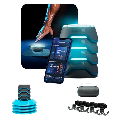 BlazePod Reaction Training Kit Smart Pods for Speed, Agility & Cognitive Drills - Pro-Level Training for Athletes, Trainers, Therapists & Coaches - App Access Included (4 Pods) - color: 4 Pods | Starter Bundle
