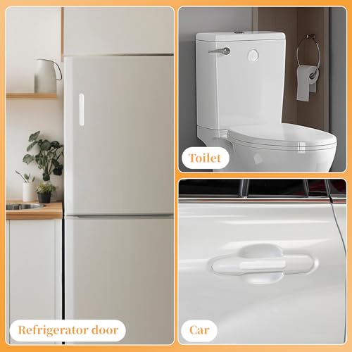 Soft Clear Cabinet Door Bumpers Pads, Self-Adhesive Rubber Furniture Pads | Crystal Clear Material,For Door Handles, Drawers And Walls,Helps Protect Surfaces, Shock Absorption, And Reduce Noise.