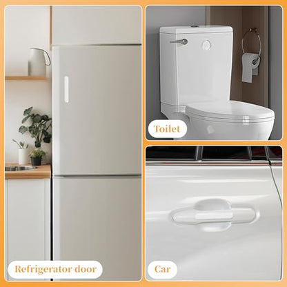 Soft Clear Cabinet Door Bumpers Pads, Self-Adhesive Rubber Furniture Pads | Crystal Clear Material,For Door Handles, Drawers And Walls,Helps Protect Surfaces, Shock Absorption, And Reduce Noise.