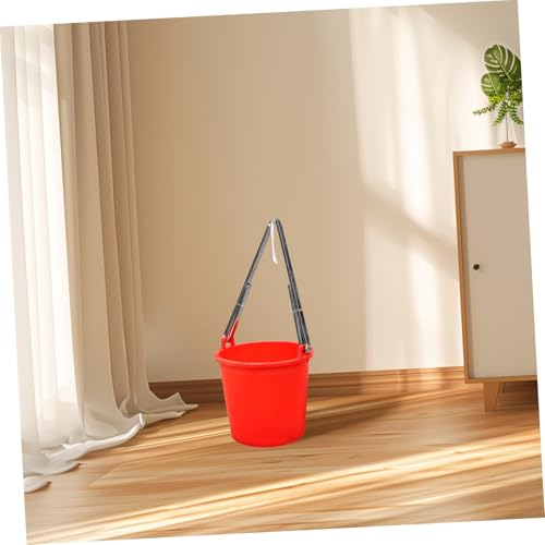 Toyvian Stainless Steel Bucket Rack Water Bucket Organizer Clasp Pail Shoulder Strap Tool Holder for Fishing Kitchen Use