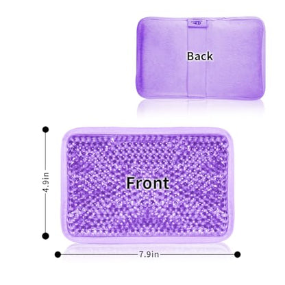 Ice Packs for Injuries Reusable, Hot & Cold Therapy | Gel ice Pack for Pain, Swelling, Injuries of Knee, Shoulder, Foot, Back, Ankle, Neck, Elbow, Wisdom Tooth - style: Rectangle-Purple