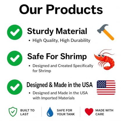 Shrimp Cave Underground Maze Tunnel | Viewing Shrimp Freshwater Hide Tunnel | Aquarium Shrimp Breeding Cave Perfect for Small Shrimp, Cherry Shrimp, Dwarf Shrimp (White) - color: White