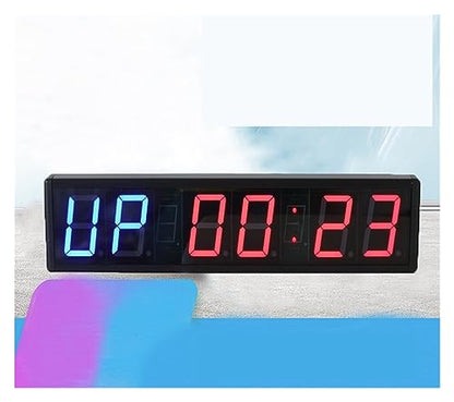 Digital Timer, Sports Timer 3 Inch Aluminum Alloy Interval Gym Boxing Competition Training Timing Group Countdown Stopwatch,for Home Gym(Blue) - size: Blue