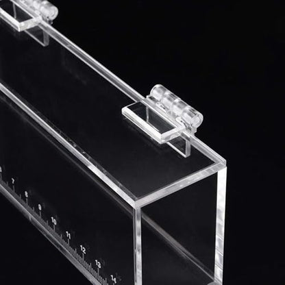 Fish Viewing Box Acrylic Outdoor Indoor Micro Landscape Fish Tanks Fishing Photo Tank Fish Breeding Tanks Photo Box with Scale(S) - size: S