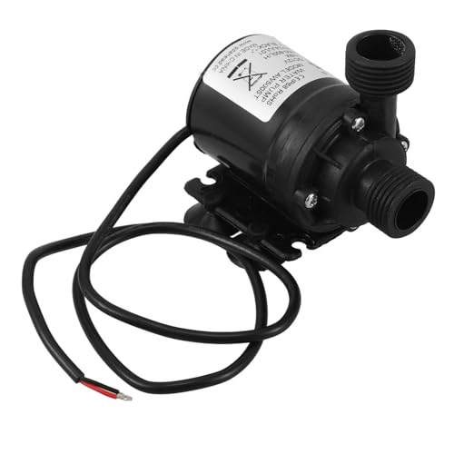 WOONEKY 12v Dc Submersible Water Booster Pump with Ceramic Shaft and Suction Cup, Micro Circulation Pump for Solar Panel, Aquarium, Rainwater Transfer, and Irrigation Applications