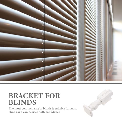 IMIKEYA 4pcs Louver Blind Brackets No Drill Mounting Brackets for Windows Universal Fit Easy Installation