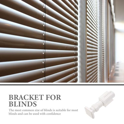IMIKEYA 4pcs Louver Blind Brackets No Drill Mounting Brackets for Windows Universal Fit Easy Installation
