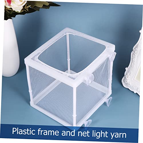 Toddmomy 2PCS Portable Fish Hatching Net with Separation Function Floating Isolation Box for Aquarium Fish Tank Durable and Cloth Material S for Home Tank Use