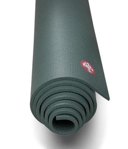 Manduka PRO Yoga Mat - 6mm | Lifetime Durability | Hygienic Construction | Premium Studio Quality | Teacher Approved - color: Black Sage, size: 71" x 26"