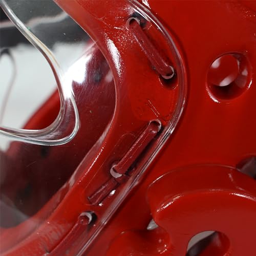 adidas Martial Arts Taekwondo Headgear with Face Shield - color: Red, size: Small