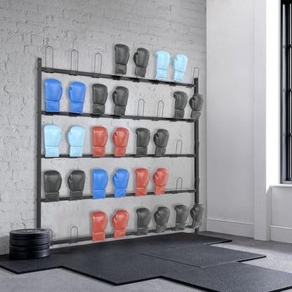 20 Pairs Large Boxing Glove Storage Showshelves Rack, 66.54x68.11inch | Boxing Glove Storage Garage, Hang Up Boxing Gloves to Dry Out for Home Gym Garage