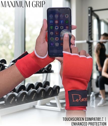 Inner Gel Boxing Hand Wraps | Padded Inner Gloves for Training & Bag Work Quick-Dry Fabric with Wrist Strap – Ideal Under Boxing Gloves for Men & Women