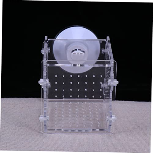HEMOTON 2Pcs Fish Hatchery Cage Breeding Isolation Box for Aquatic Pets Incubator for Guppy and Shrimp Aquarium