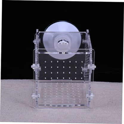 HEMOTON 2Pcs Fish Hatchery Cage Breeding Isolation Box for Aquatic Pets Incubator for Guppy and Shrimp Aquarium