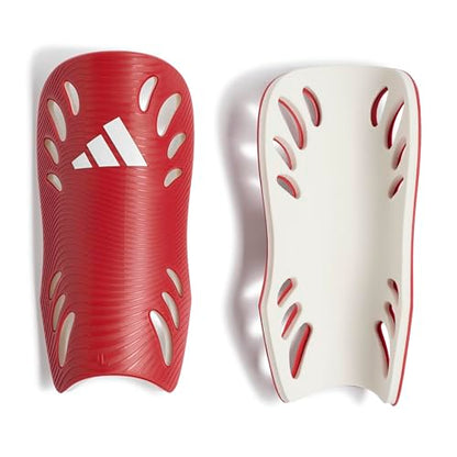 adidas Unisex Adiflex Soccer Shin Guards - color: Team Power Red /White, size: Small