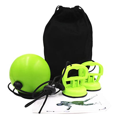 Double End Punching Ball 3.5” Boxing Speed Bag with Suction Cup & Adjustable Rope for MMA Reflex Training
