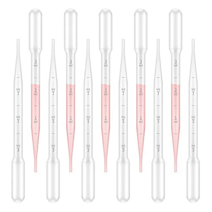 KINGLAKE Plastic Transfer Pipettes 3ML,Essential Oils Pipettes,Graduated,Pack of 100, Makeup Tool