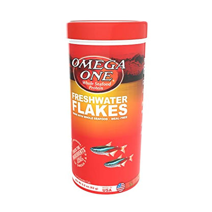 Omega One Freshwater Flakes, 2.2 oz