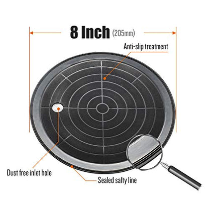 IMT 8" Metal Glass Suction Cup for Rough Surface, Vacuum Glass Lifter Sucker Lifter for Granite Lifting & Window Replacement, with Carrying Case - size: 8" for Rough Surface