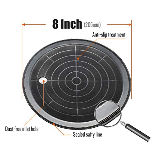 IMT 8" Metal Glass Suction Cup for Rough Surface, Vacuum Glass Lifter Sucker Lifter for Granite Lifting & Window Replacement, with Carrying Case - size: 8" for Rough Surface