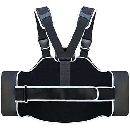 Farabi Body Shield Belly Protector Guard Belly Ribb Protection Training Pad - color: Black/Blue