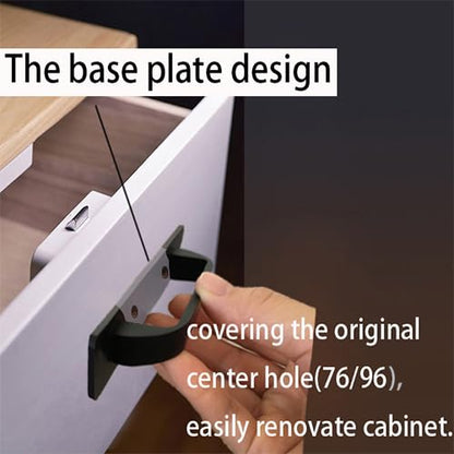 12 Pack 4 1/4 Inch 108 mm Self-Adhesive Flat Black Cabinet Handles Aluminum Cabinet Pulls Drawer Pulls - color: FlatBlack 3M, size: 4 1/4 Inch