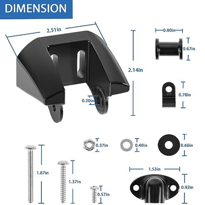 K00-00118-01 Transom Mount Bracket Kit Replacement Kick Up Bracket for Garmin 010-10272-00 Transducer