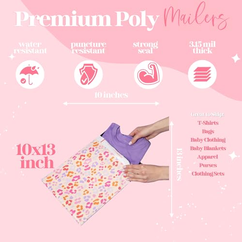 Designer Poly Mailer Original Variety Pack, Heavy Duty Waterproof Self-Seal Shipping Bags for Small Businesses, Cute Mailing Envelopes, Bulk Tear-Resistant Packaging, 36 Bags