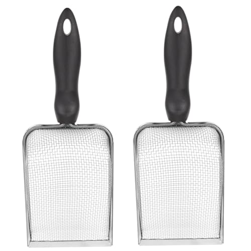 balacoo 2pcs Reptile Litter Scoops Sand Substrate Scoop Shovel for Reptile Terrarium Pet Poop Clean Tool