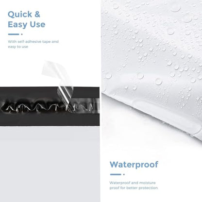 Metronic Poly Mailers 14.5x19 70000 Pack Large Shipping Bags for Clothing Mailing Bags with Strong Self-sealing Adhesive Waterproof and Tear-Proof Poly Bag Bulk in White - color: White, size: 14.5x19 70,000PC