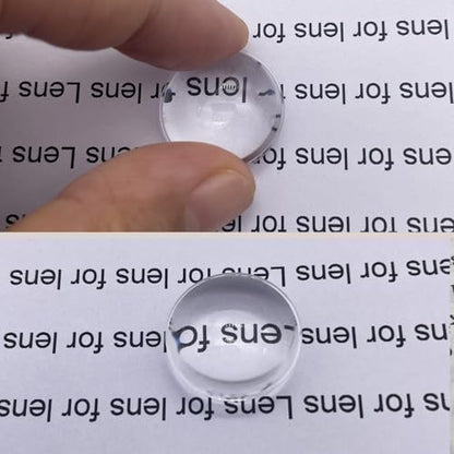 Double Convex Lens - 21mm Diameter, 22mm Focal Length, Optical biconvex Lens for Physics Experiments, Photography, Magnifying, and DIY Projects - Pack of 5pcs (20.7mm x H7.2mm x F22) - size: 20.7mm x H7.2mm x F22