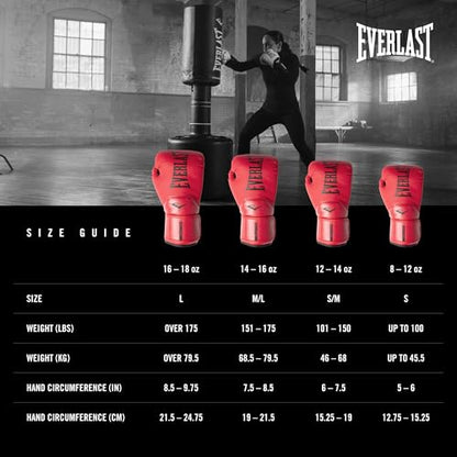 Everlast Elite 2 Boxing Gloves - color: Red, size: 14 oz