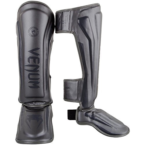 Venum Elite Standup Shin Guards - color: Grey/Grey, size: X-Large