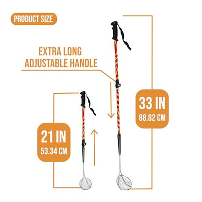 VOS Sand Sifter 2-Pack + Mesh Collection Bag | Adjustable Handle 21"–33" | Beach Scoop for Seashells, Shark Teeth & Sea Glass | Stainless Steel, Rust-Resistant | Beachcombing Kit – KOVO Coral