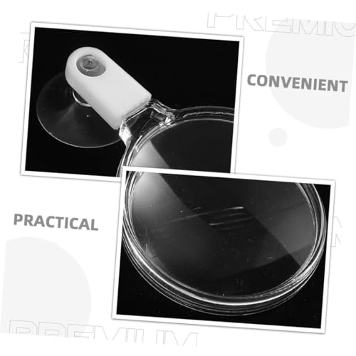 COLLBATH 4pcs Acrylic Glass for Fish Tank and Reptile Observation High Definition Viewer with Cup for -Landscapes and Animals