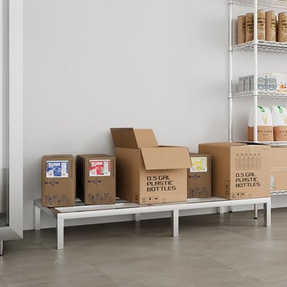 60" Long x 24" Wide | Height: 8" Off The Floor Aluminum Dunnage Rack | Storage in Restaurant, Kitchens and Garages and More! - size: 60" Long x 24" Wide | Height: 8" Off The Floor