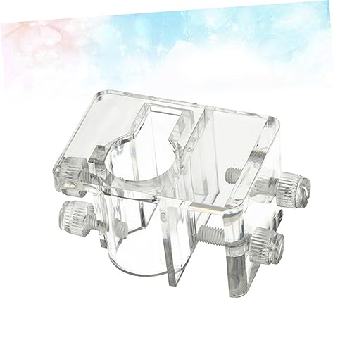 Angoily 2pcs Aquarium Water Clamp Fixed Clip for Water Pipe Acrylic Holder (Size s Suitable for 5-20mm)