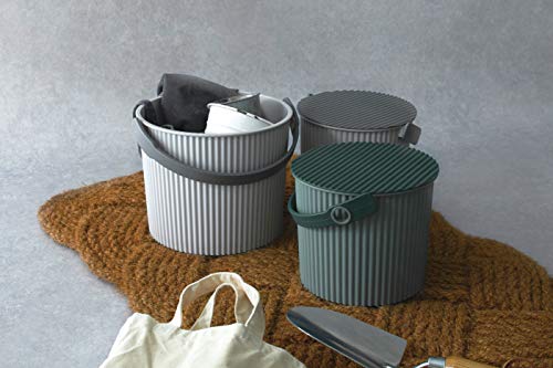 Hachimankasei 239888 Sceltevie Omnioutil Basket, Baked Green, Large, 3.2 gal (10 L) - color: Baked Green, style: Size L: 3.8 gal (10
