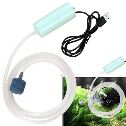 Water Pump - Noiseless Submersible Water Pump with Stable Air Release - 5V Mini Fish Tank Oxygen Increasing for Fish Tank, Pond, Pet Fountain